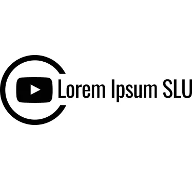 Schaufensteraufkleber Youtube-label anpassbar - TenStickers