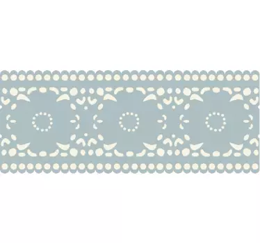 Wandtattoo Blumenbordüre - TenStickers