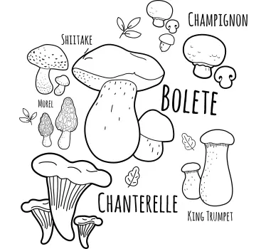 Wandtattoo küche pilz-kochanleitung - TenStickers
