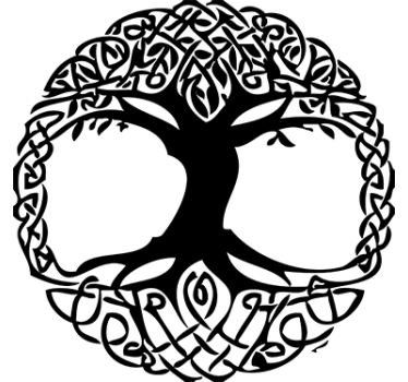 Wandtattoo Baum Wohnzimmer keltisch - TenStickers