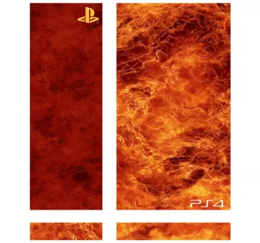 Feuer Playstation Aufkleber - TenStickers