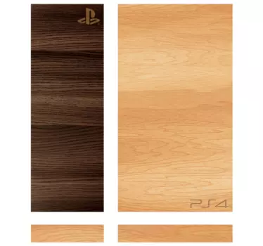 Holz Playstation Sticker - TenStickers