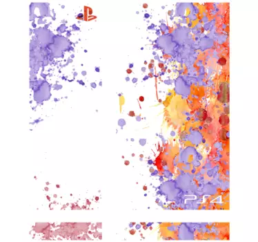 Farbklecks Playstation Aufkleber - TenStickers