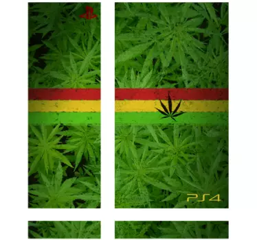 Marihuana Playstation Aufkleber - TenStickers