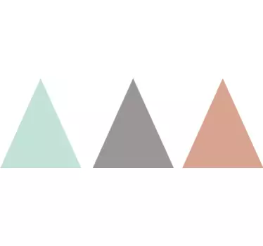 Wandtattoo Dreiecke Pastellfarben - TenStickers