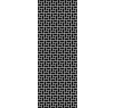 Folie Duschkabine transluzent geometrisches Muster - TenStickers