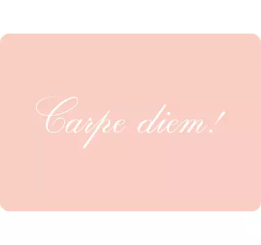 Laptop aufkleber inspirierendes carpe diem - TenStickers
