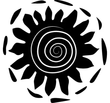 Wandtattoo Schlafzimmer, Sonne Afrika - TenStickers