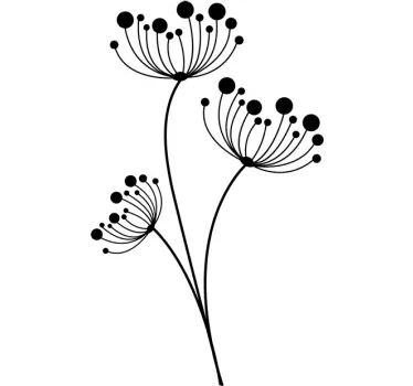 Wandtattoo moderene Pusteblume - TenStickers