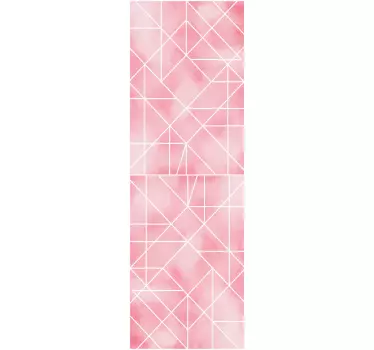 Folie kühlschrank geometrisches pink konzept - TenStickers