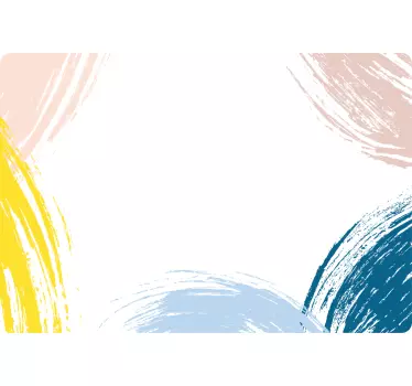 Laptop Aufkleber bunte pinselstriche - TenStickers