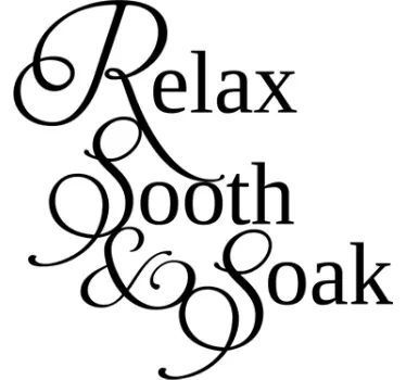 Relax, Sooth, Soak Wandtattoo Badezimmer - TenStickers