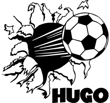 Personalisiertes Fußball Wandtattoo - TenStickers