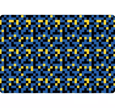 Laptop Aufkleber lebendige geometrische anordnung - TenStickers