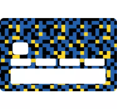 Kreditkarte aufkleber mit abstraktem muster - TenStickers