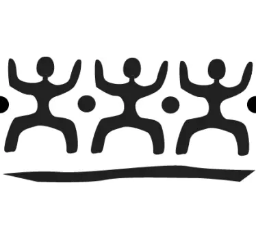 Afrikanische Figure Aufkleber - TenStickers