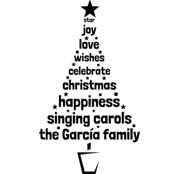 Tannenbaum Wörer2 Sticker - TenStickers