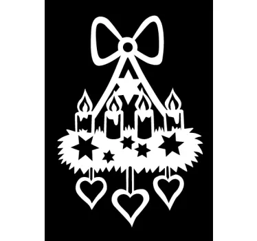Aufkleber Adventskranz - TenStickers