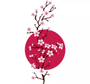 Kirschblüte Japan Sticker - TenStickers