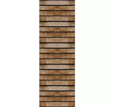 Kühlschrank Folie Holzbalcken design - TenStickers