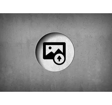 Notebook Aufkleber Beton graues Foto - TenStickers