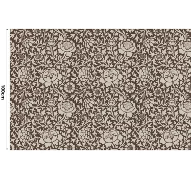 Klebefolie für Möbel Retro Blumenmuster - TenStickers