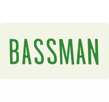 Wandtattoo Rock Bassmann - TenStickers