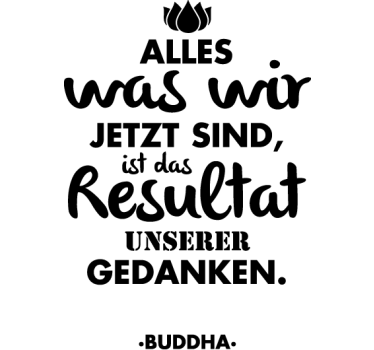 Wandtattoo Schlafzimmer modern Sprüche des Buddhas - TenStickers