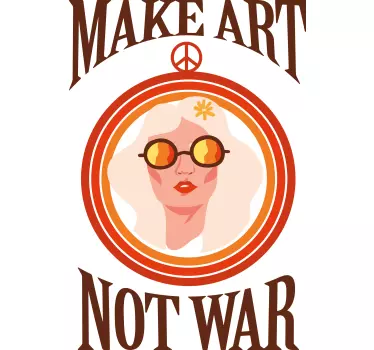 Wandtattoo Make art not war - TenStickers