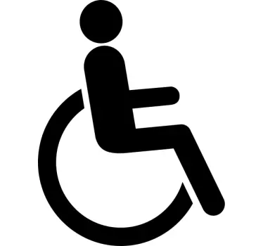 Türfolie Behinderten WC - TenStickers