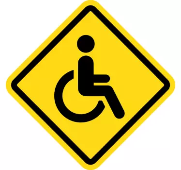 Aufkleber Auto Behiderten Aufkleber - TenStickers