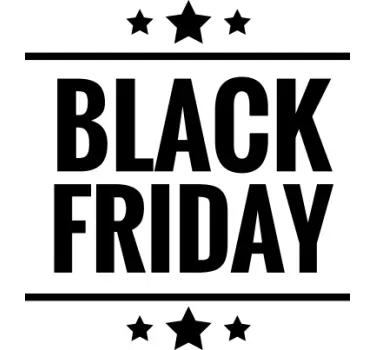 Rabattaktion Black Friday Sticker - TenStickers