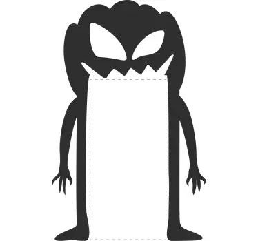 Aufkleber Halloween Türmonster - TenStickers