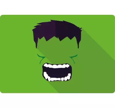 Notebook Aufkleber Grüner Superheld - TenStickers