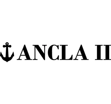 Aufkleber Marine name mit Ankerzeichnung Name - TenStickers