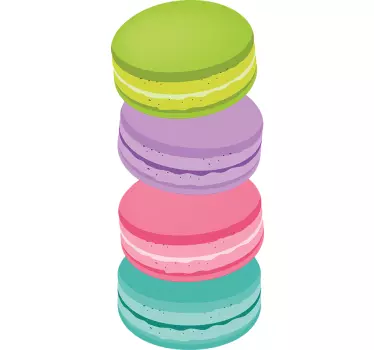 Wandtattoo Küche Macarons - TenStickers