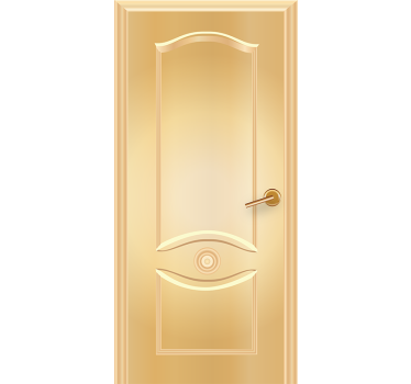 Goldene Tür Aufkleber - TenStickers