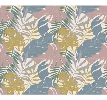 Laptop Aufkleber botanische blattmuster - TenStickers