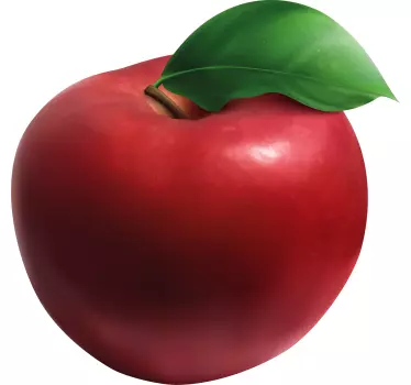 Notebook Aufkleber Realistischer Apfel - TenStickers