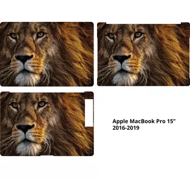 Aufkleber für Laptop Löwen Kopf - TenStickers