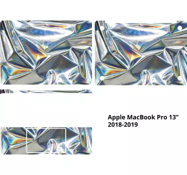Notebook Aufkleber Metallisch Holographisch - TenStickers