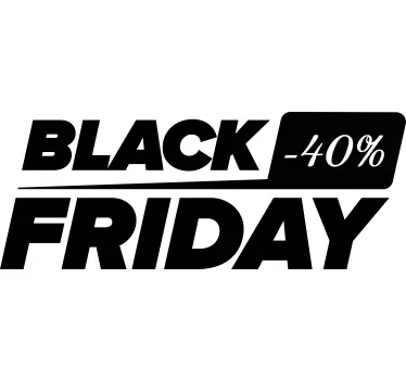 Black Friday Sticker Rabattzeichen -20% - TenStickers