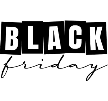 Elegantes Black Friday Sticker Angebote - TenStickers