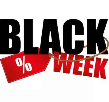 Wandtattoo Black Friday Black Week Schild - TenStickers