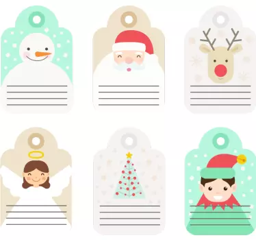 Aufkleber Weihnachten Weihnachtsgeschenk Etiketten - TenStickers