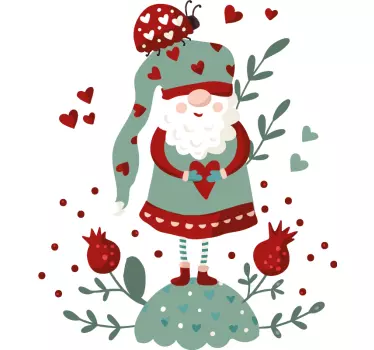 Aufkleber Weihnachten Weihnachtszwerg - TenStickers