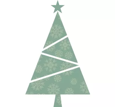 Aufkleber Weihnachten Geometrischer Weihnachtsbaum - TenStickers
