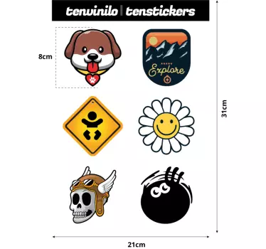 Aufkleber Auto Best Seller Packung - TenStickers