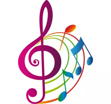 Musik Töne Wandsticker - TenStickers