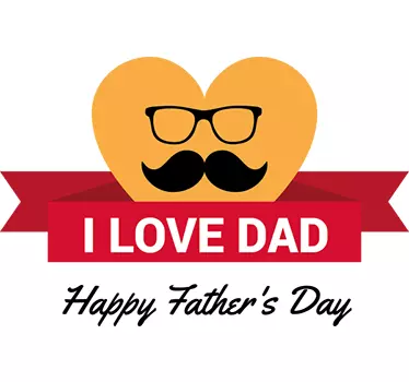 Wandtattoo I Love Dad - TenStickers